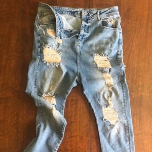 ASOS Jeans - ASOS Drop Crotch Distressed Jeans ASOS Jeans - ASOS Drop Crotch Distressed Jeans